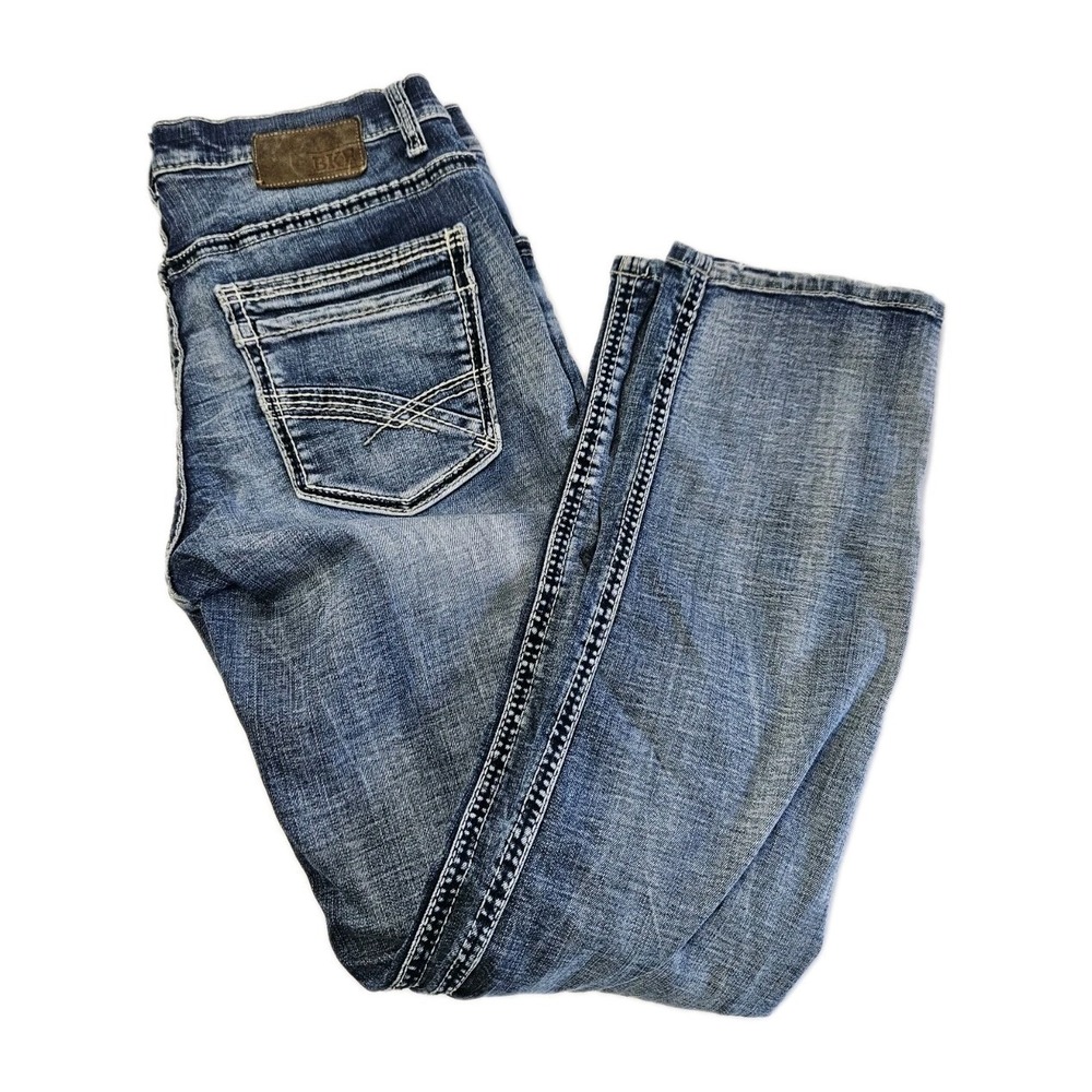 Buckle BKE Nolan Jeans Men's Size 31R Straight Leg  Distressed Denim Blue